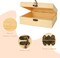4 Pack Unfinished Wooden Box, 7x5x2 Inch Wooden Box with Hinged Lid, Small Natural Pine Wood Boxes for Crafts, DIY, Arts Hobbies and Home Storage
